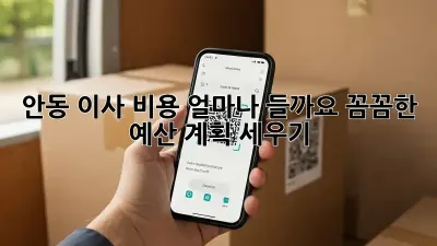 안동 이사 비용 얼마나 들까요? 꼼꼼한 예산 계획 세우기